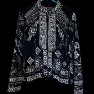 Beautiful velvet beaded jacket